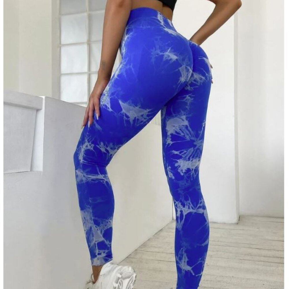 Hiruce Seamless Tie Dye High Waist Yoga Leggings